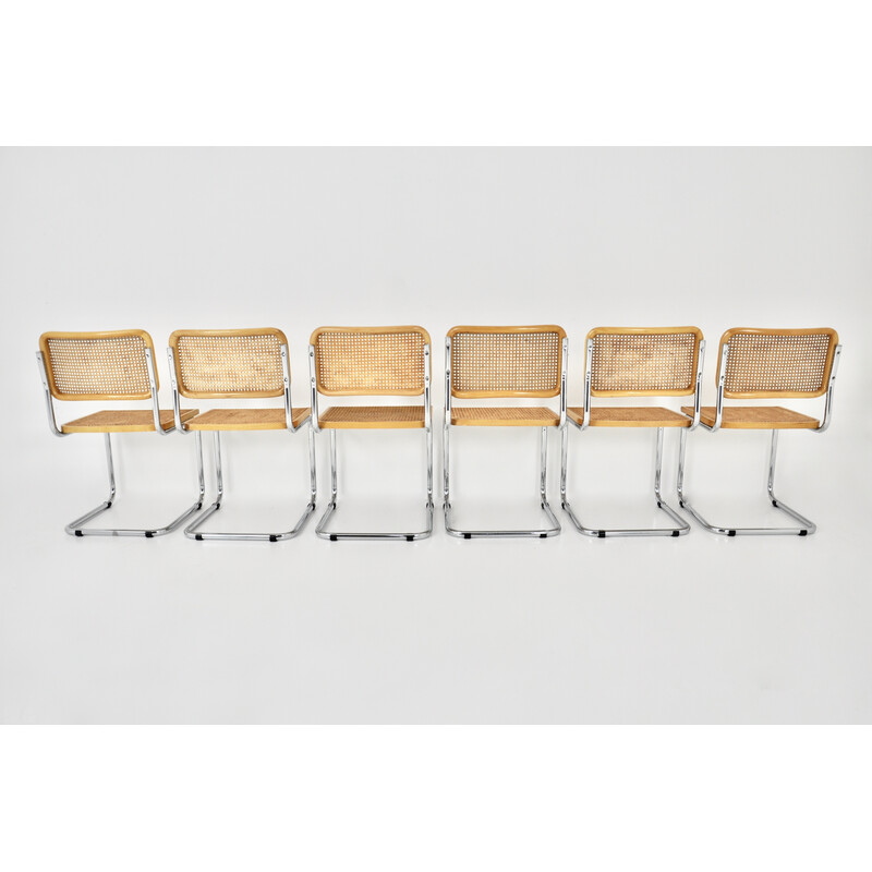 Conjunto de 6 cadeiras vintage de Marcel Breuer