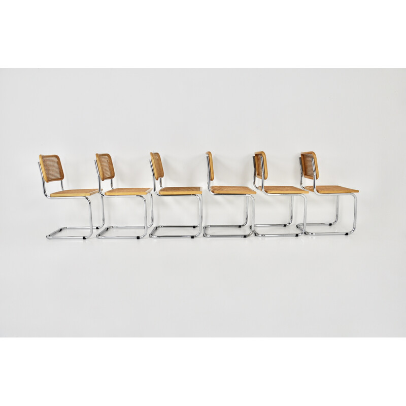 Conjunto de 6 cadeiras vintage de Marcel Breuer