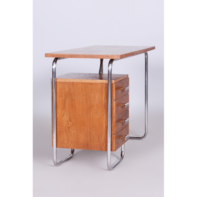 Bauhaus vintage oakwood escrivaninha de Robert Slezak, 1930s