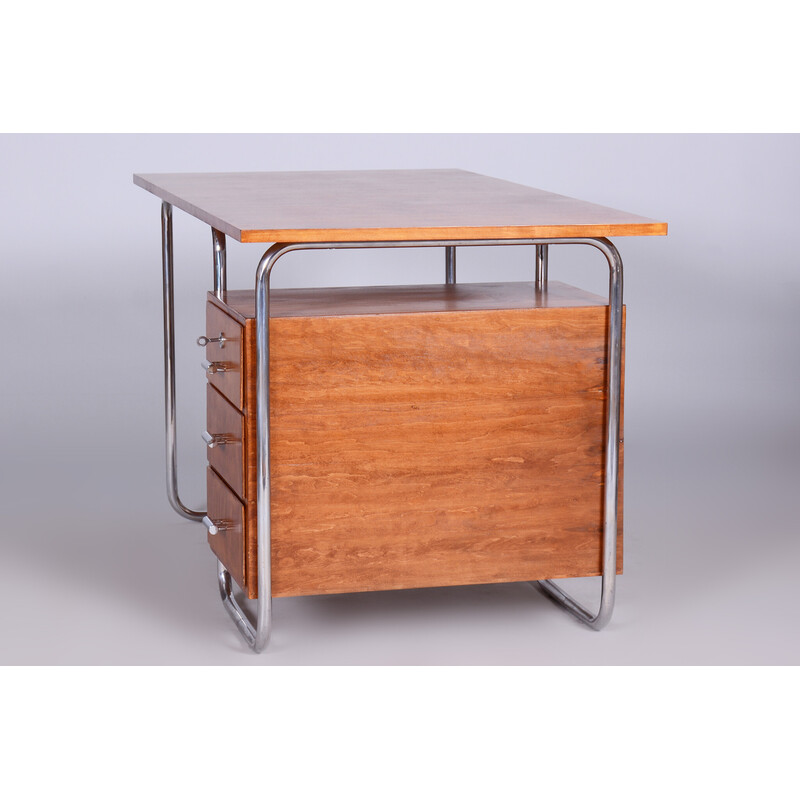 Bureau Bauhaus vintage en hêtre par Robert Slezak, 1930