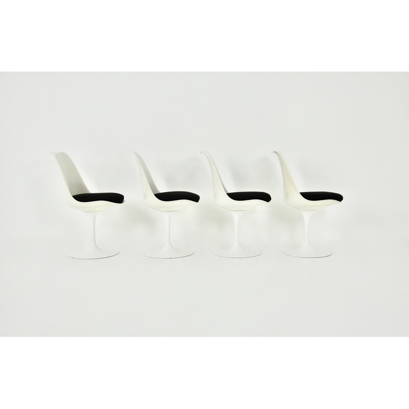 Lot de 4 chaises vintage Tulip par Eero Saarinen pour Knoll International , 1970