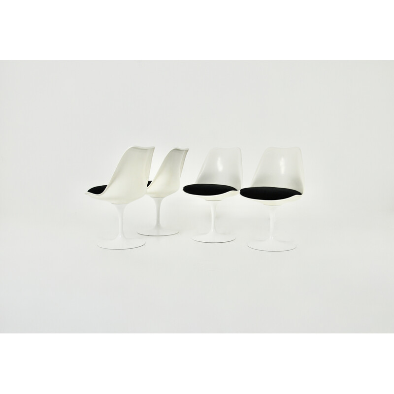 Lot de 4 chaises vintage Tulip par Eero Saarinen pour Knoll International , 1970