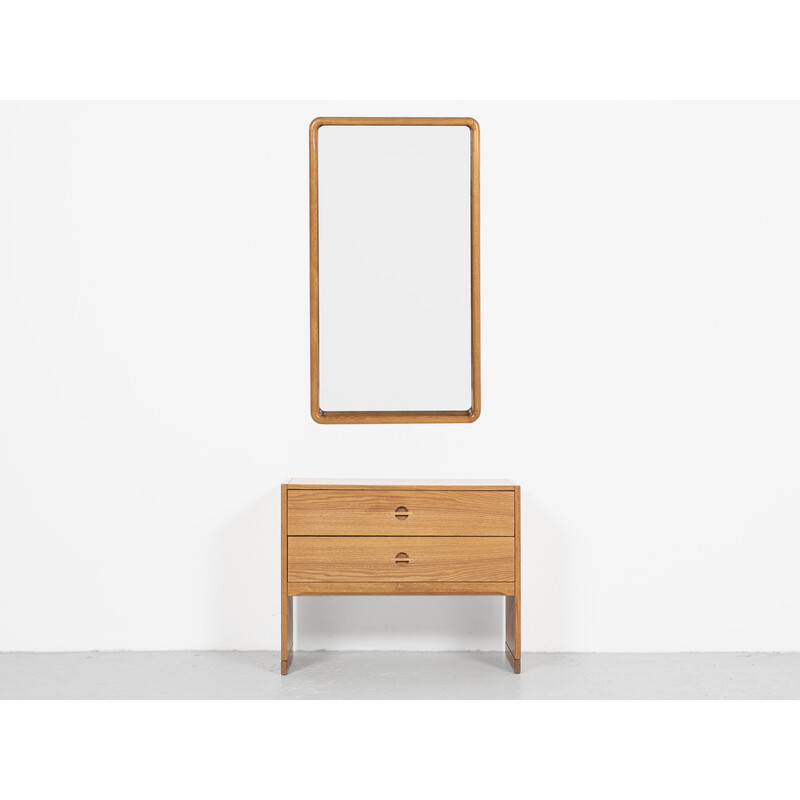 Vintage Danish mirror and chest of drawers by Kai Kristiansen for Aksel Kjersgaard, 1960s