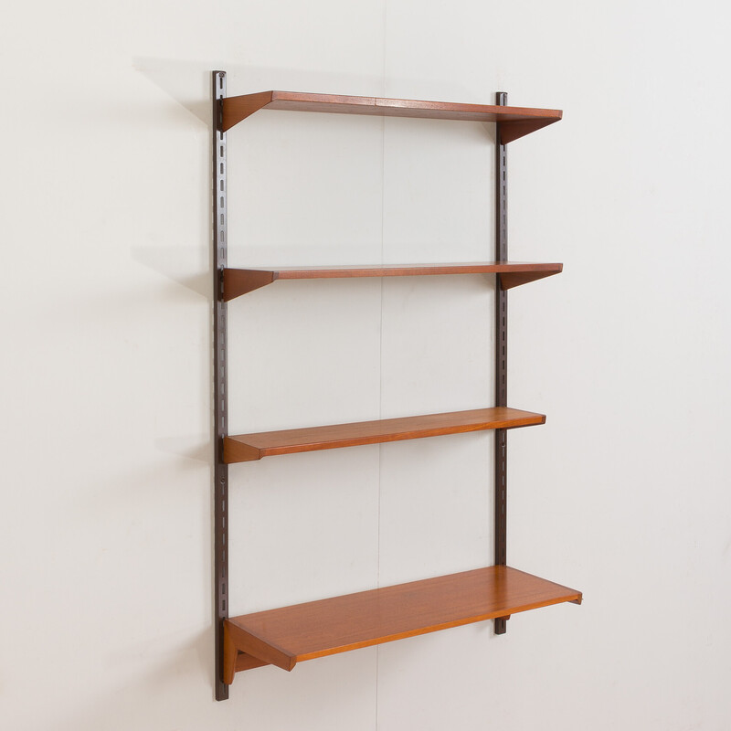 Vintage modular teak bookcase by Kai Kristiansen for Fm Mobler, Denmark 1960s