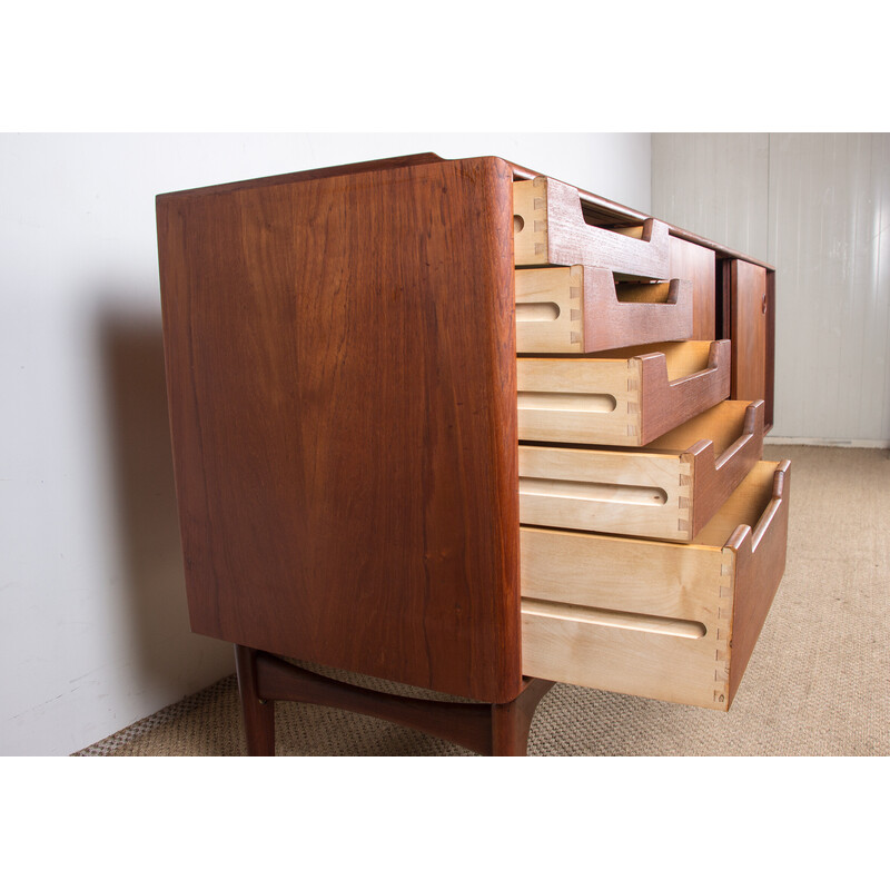 Vintage Danish sideboard in teak by Arne Hovmand-Olsen for Mogens Kold, 1960