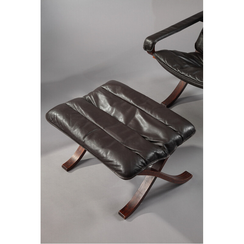 Paire de fauteuils avec ottoman de Ingmar Relling pour Westnofa  - 1960