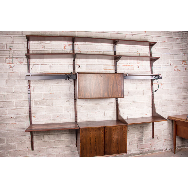 Danish vintage modular shelf in rosewood by Poul Cadovius, 1960