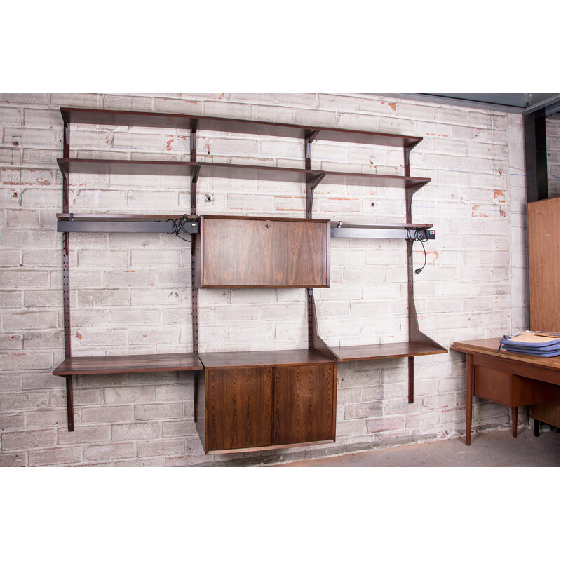 Danish vintage modular shelf in rosewood by Poul Cadovius, 1960