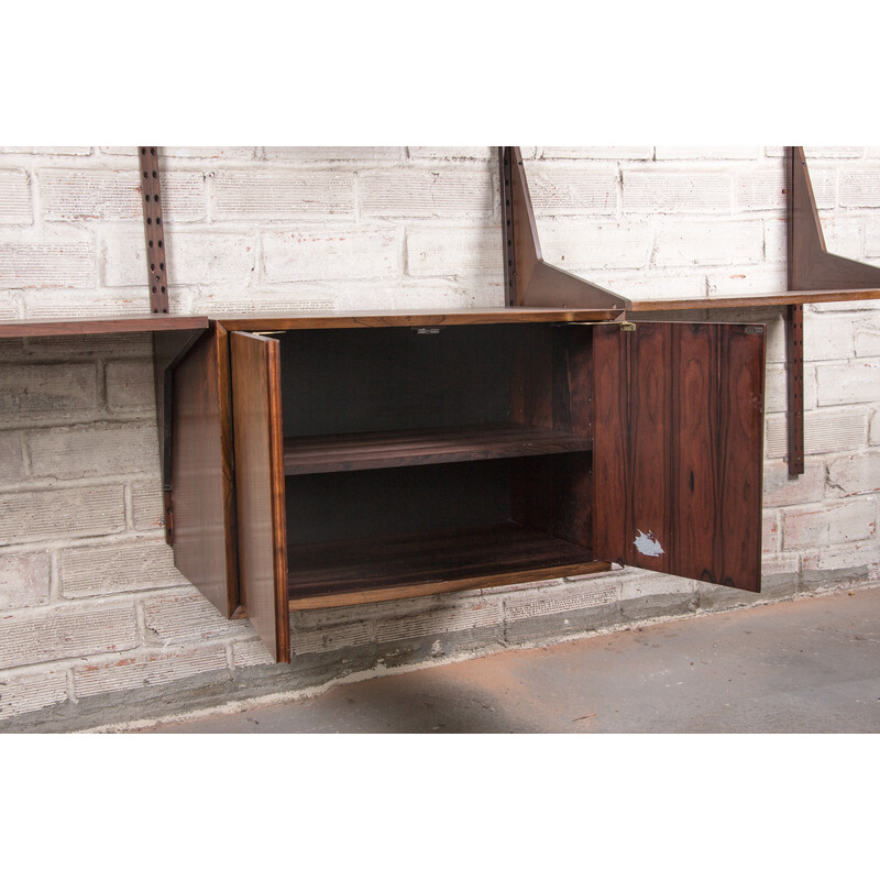 Danish vintage modular shelf in rosewood by Poul Cadovius, 1960