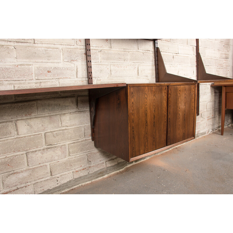 Danish vintage modular shelf in rosewood by Poul Cadovius, 1960