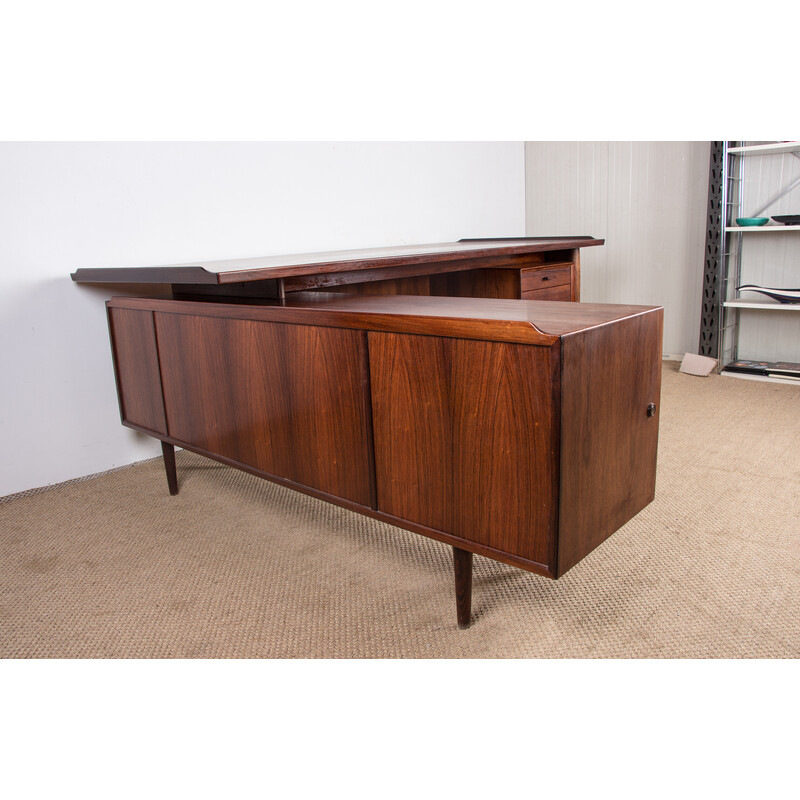 Vintage Danish rosewood executive desk model 208 by Arne Vodder for Sibast, 1960