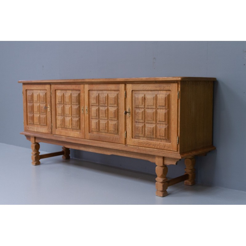 Vintage eiken dressoir, Denemarken 1960