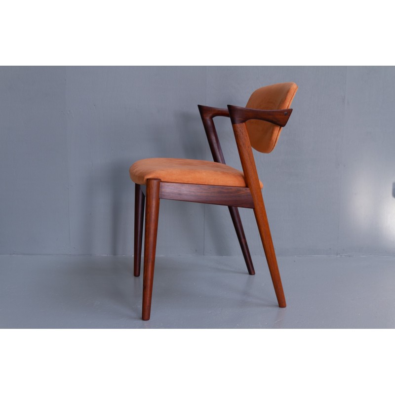 Fauteuil vintage en palissandre par Kai Kristiansen pour Schou Andersen, Danemark 1960