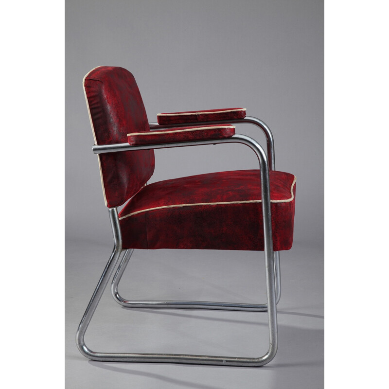 Tubular armchair from the Bauhaus era by Marcel Breuer for Thonet - 1930s