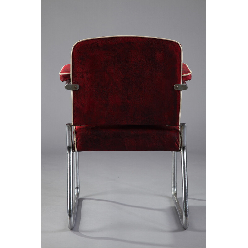 Tubular armchair from the Bauhaus era by Marcel Breuer for Thonet - 1930s