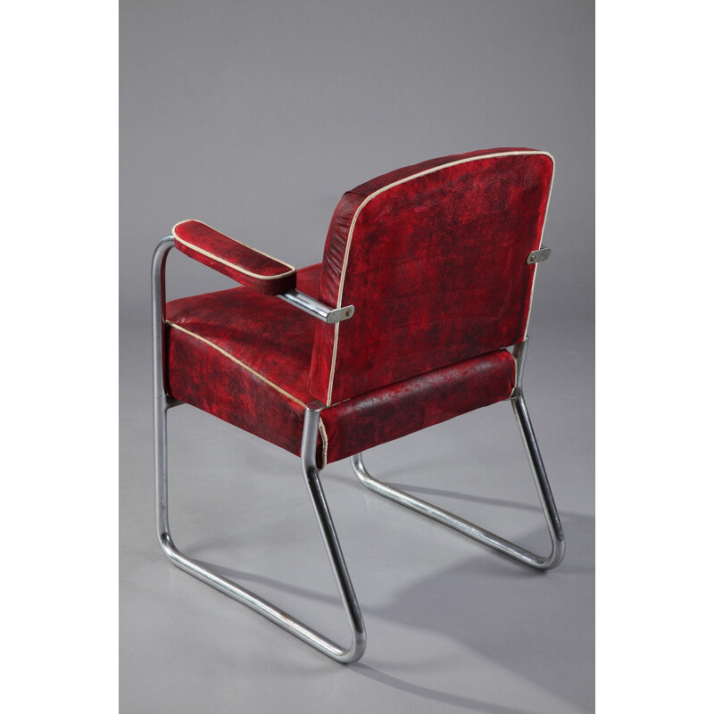 Tubular armchair from the Bauhaus era by Marcel Breuer for Thonet - 1930s