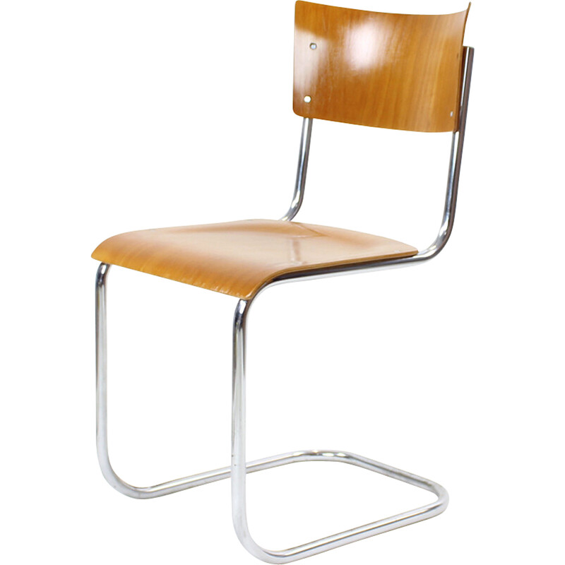 Vintage molded plywood chair by Mart Stam for Thonet, Czechoslovakia 1950