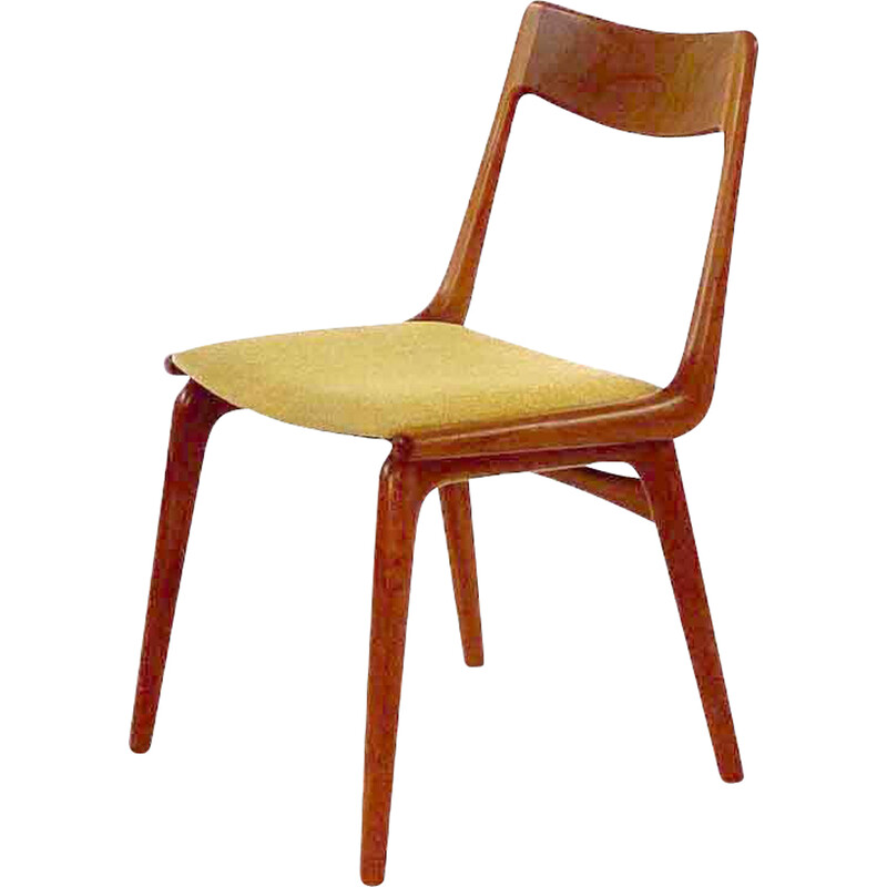 Cadeira de bumerangue de teca Vintage de Alfred Christensen para Slagelse Møbelværk, Dinamarca 1960