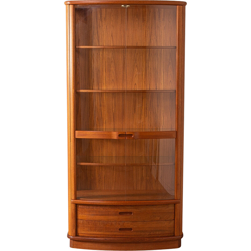 Vintage teak display cabinet, Denmark 1980s