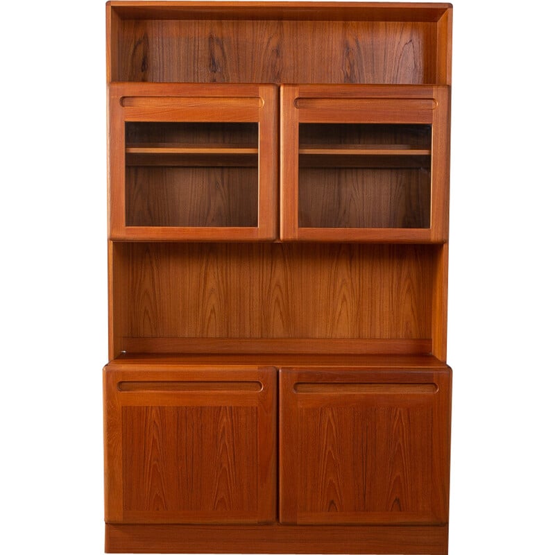 Vintage teak display cabinet, Denmark 1980s