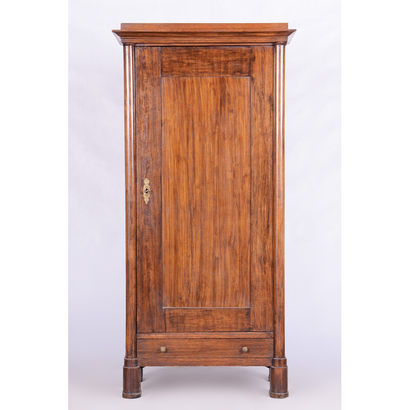 Mid century Biedermeier solid oakwood cabinet, 1830s