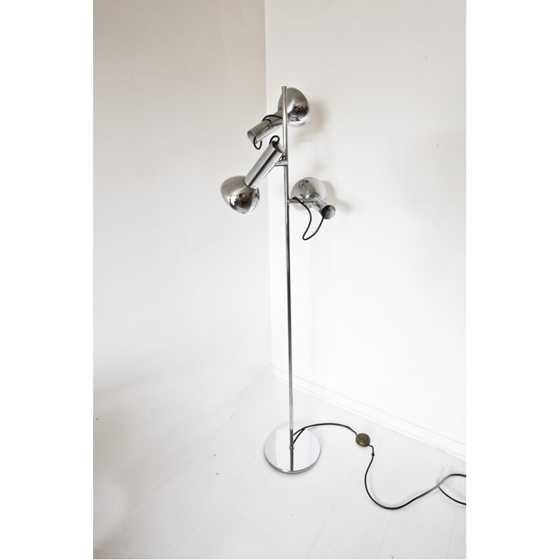 Chrome floor lamp - 1970s