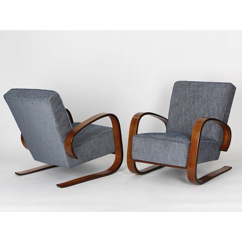 Pair of Cantilever Lounge Chairs by Miroslav Navratil for Spojene UP Zavody - 1950