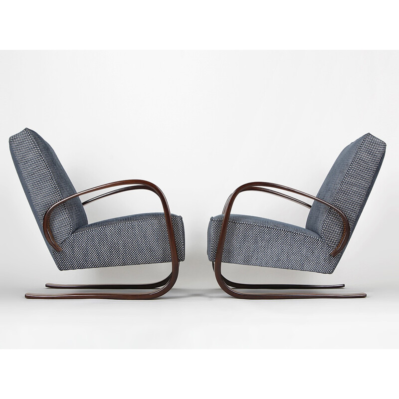 Pair of Cantilever Lounge Chairs by Miroslav Navratil for Spojene UP Zavody - 1950