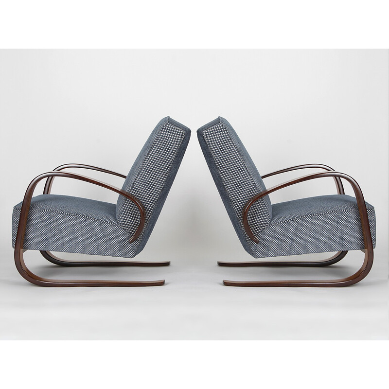 Pair of Cantilever Lounge Chairs by Miroslav Navratil for Spojene UP Zavody - 1950