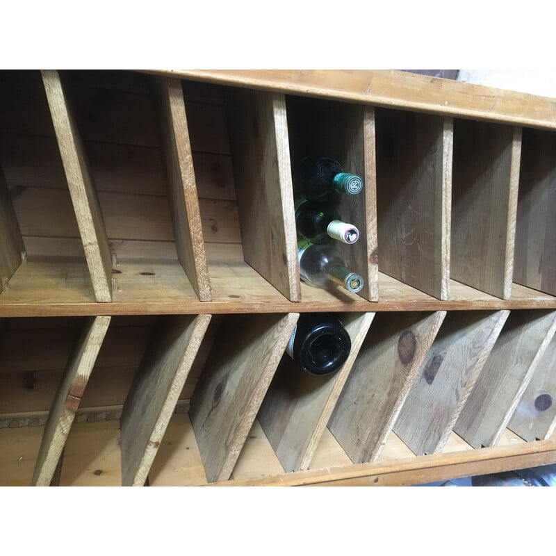Vintage pine wine cabinet