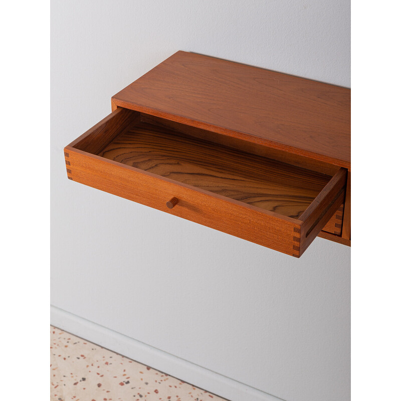 Vintage teak wall console by Kai Kristiansen for Aksel Kjersgaard, Denmark 1960