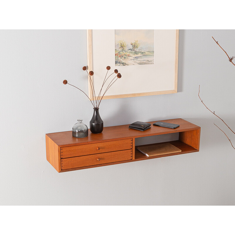 Vintage teak wall console by Kai Kristiansen for Aksel Kjersgaard, Denmark 1960