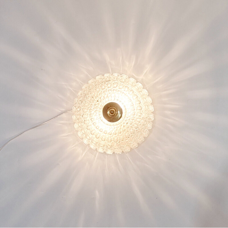 Vintage ceiling lamp in bubble glass by Helena Tynell for Limburg, Germany 1960