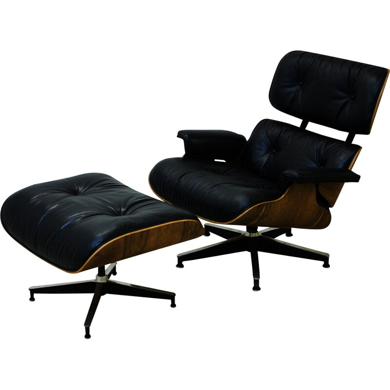 Fauteuil lounge palissandre Herman Miller, Eames - 1960