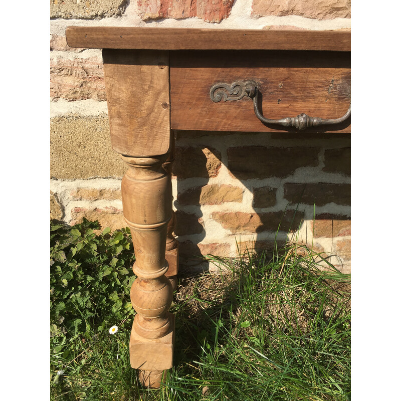 Vintage console in ash and poplar