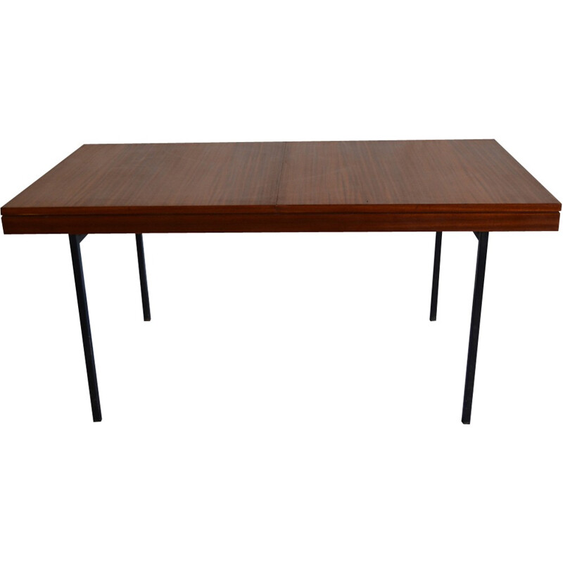 Vintage mahogany Minvielle dining table, ARP - 1950s