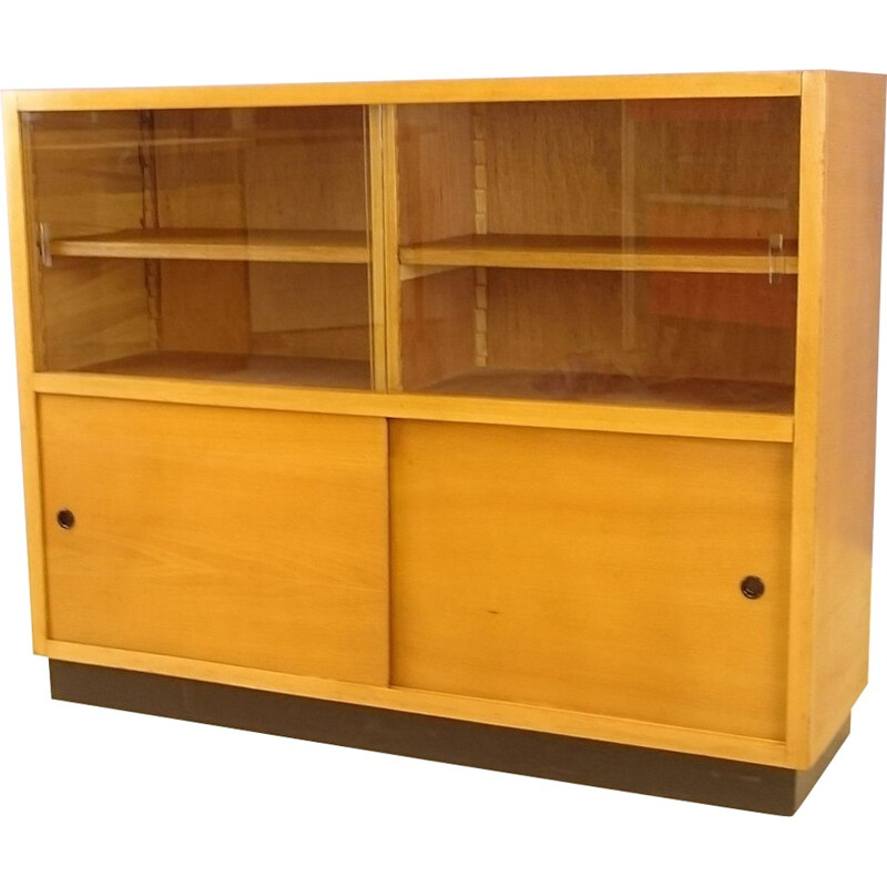 Modernist showcase sideboard in clear oak - 1950s