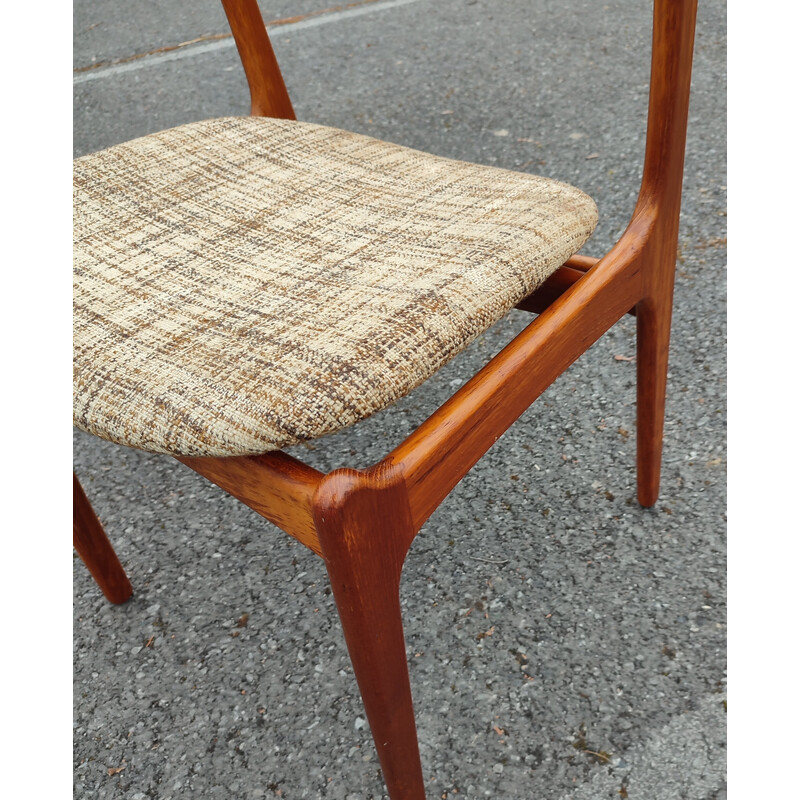 Scandinavische vintage teakhouten stoel van Érik Bûch