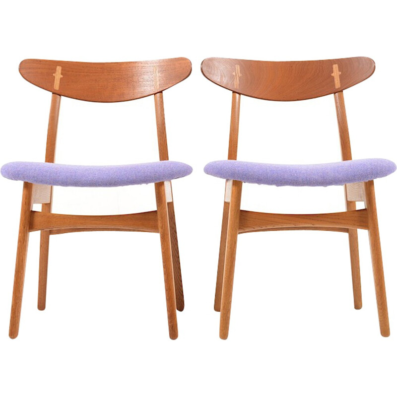 Pair of Hans Wegner CH-30 chairs by Hans J. Wegner - 1950s