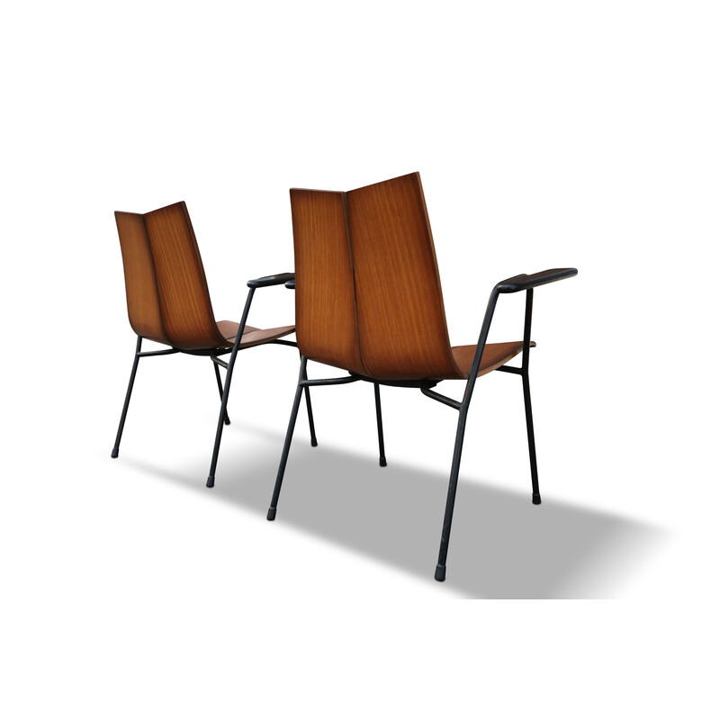 Pair of vintage armchairs "Ga" by Hans Bellmann, Switzerland 1950