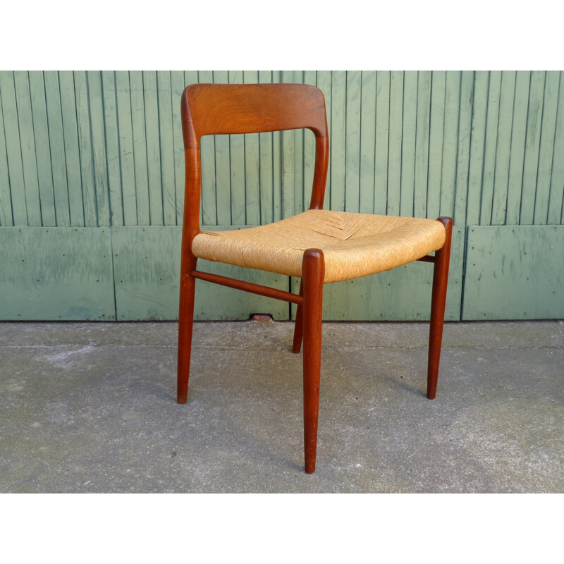 Set of 4 Scandinavian chairs by Niels O Moller model 75 - 1950s