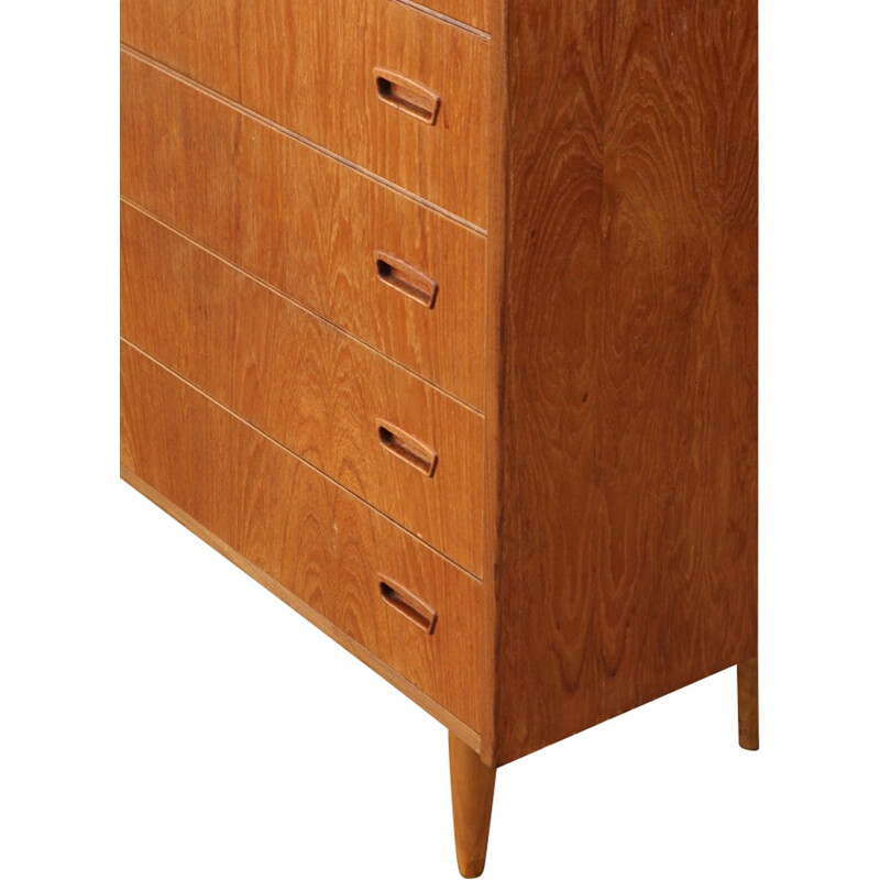 Light teak chest of drawers - 1960s