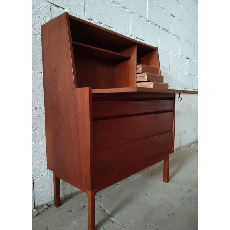 Scandinavisch vintage teak bureau