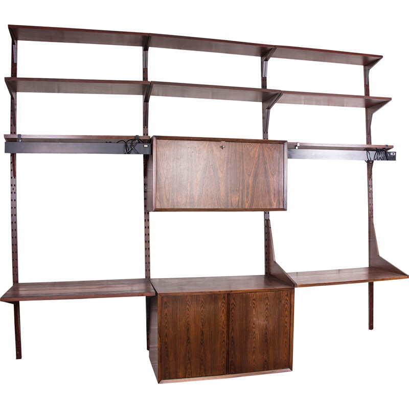 Danish vintage modular shelf in rosewood by Poul Cadovius, 1960