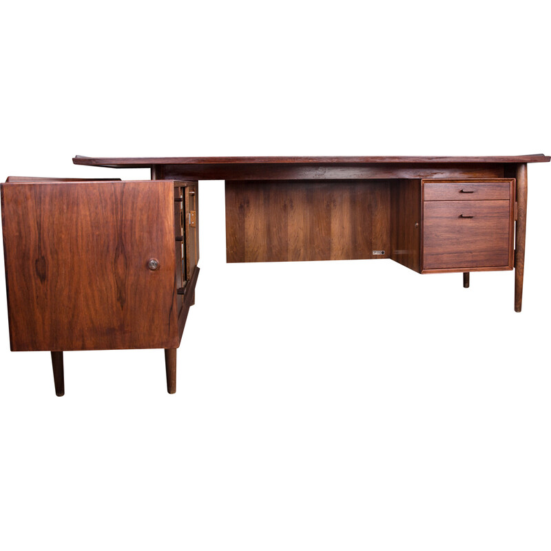 Vintage Danish rosewood executive desk modelo 208 por Arne Vodder para Sibast, 1960