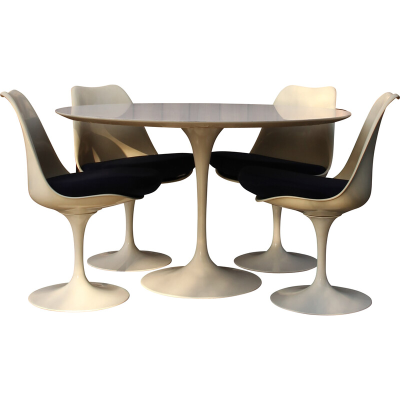 Ensemble à repas vintage Tulipe par Eero Saarinen pour Knoll