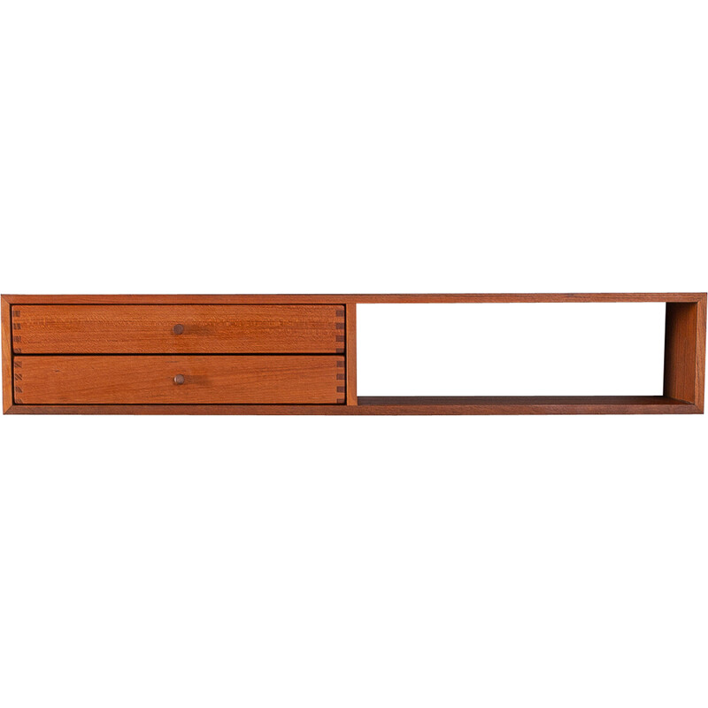 Vintage teak wall console by Kai Kristiansen for Aksel Kjersgaard, Denmark 1960