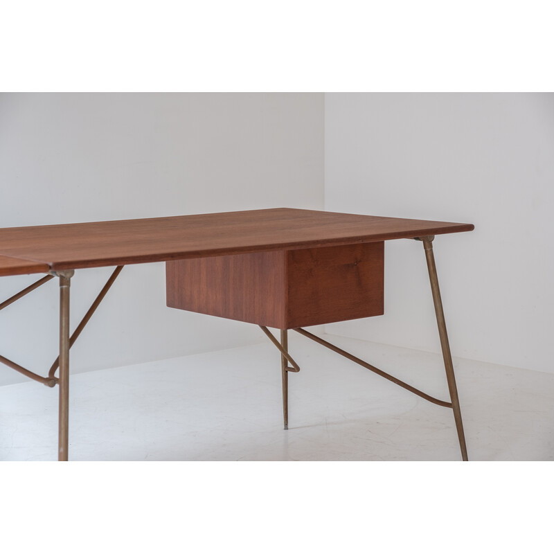 Vintage desk by Borge Mogensen for Søborg Mobelfabrik, Denmark 1950s