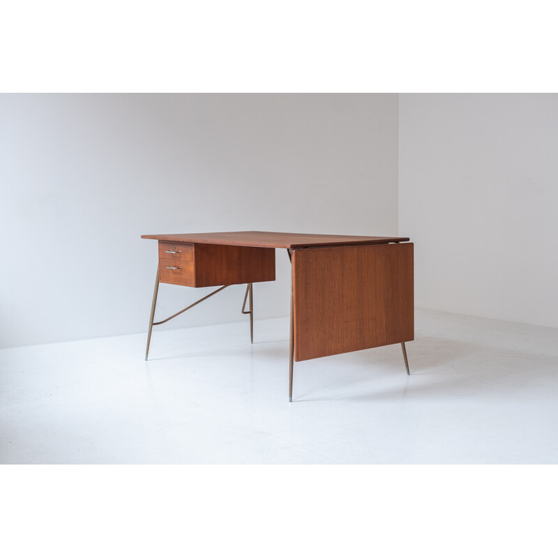 Vintage desk by Borge Mogensen for Søborg Mobelfabrik, Denmark 1950s