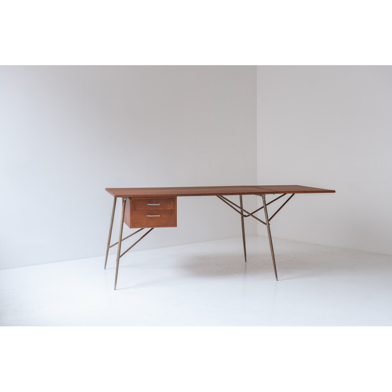 Vintage Schreibtisch von Borge Mogensen für Søborg Mobelfabrik, Dänemark 1950er Jahre